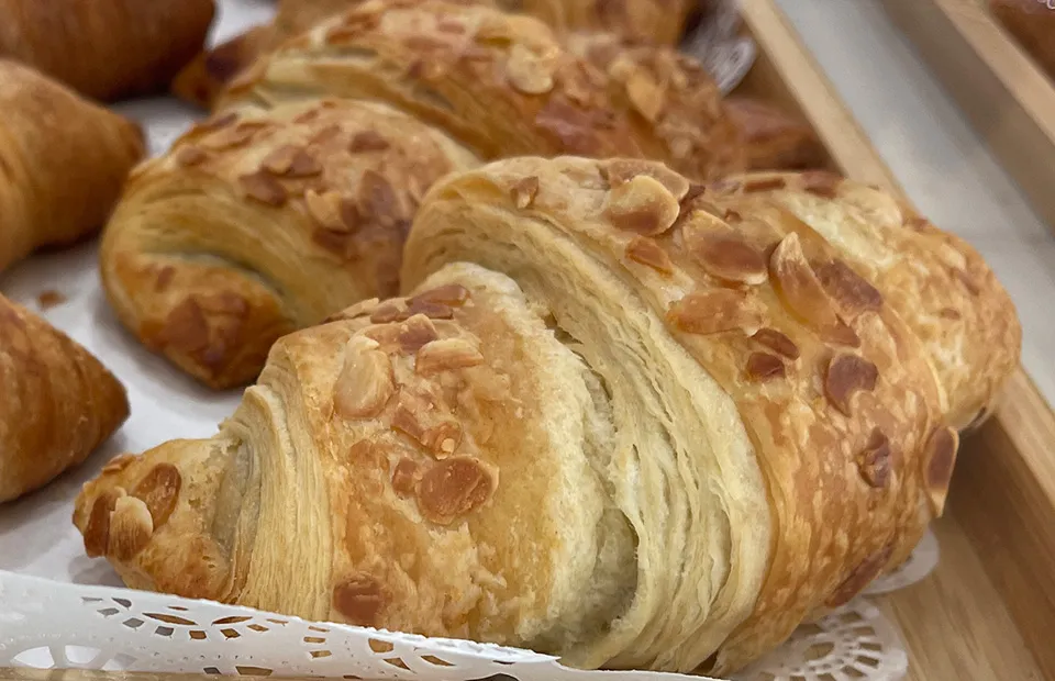 Almond croissant at Paris Cafe San Francisco