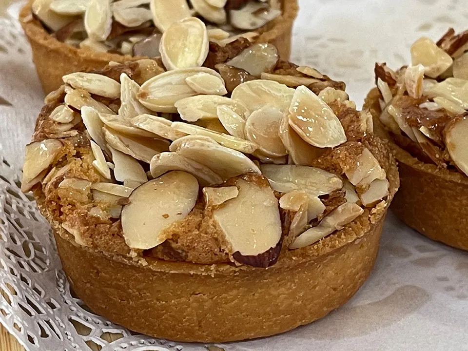 Almond tart at Paris Cafe San Francisco