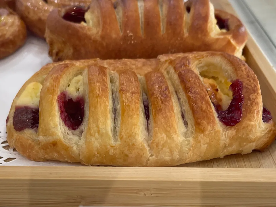Cherry Danish at Paris Cafe San Francisco