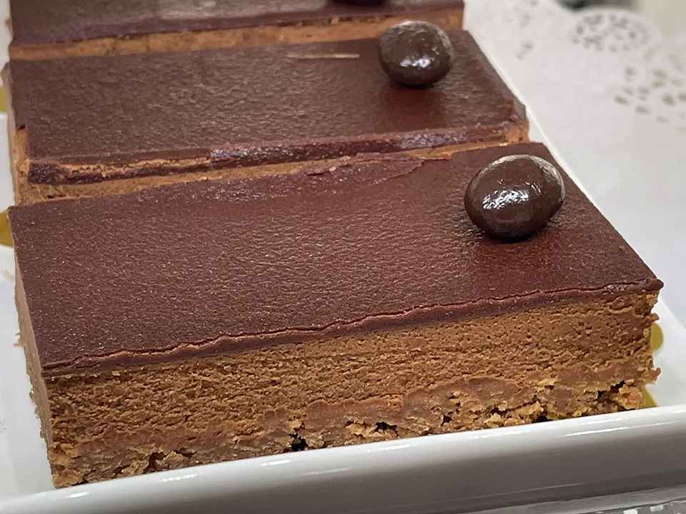 Chocolate cake crunch at Paris Cafe San Francisco