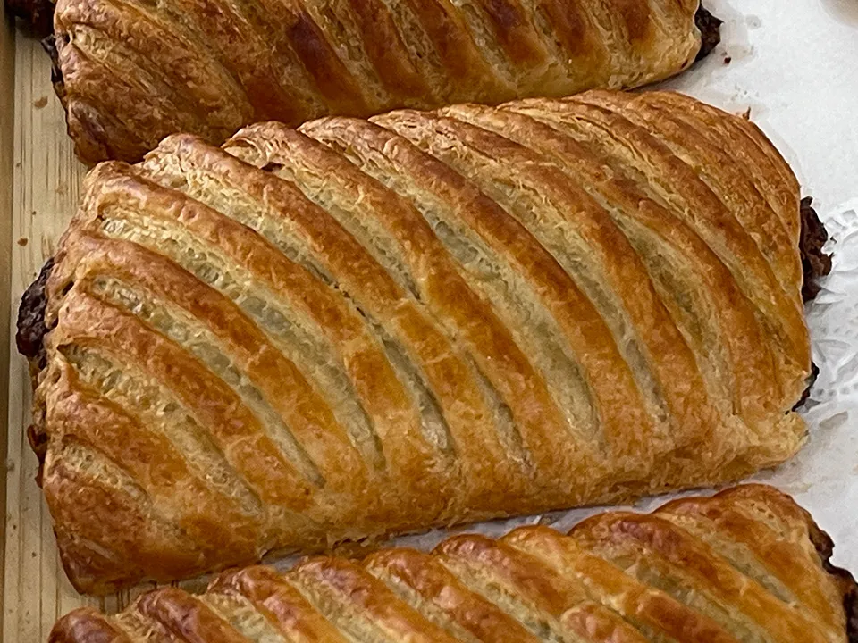Chocolate croissant avalanche at Paris Cafe San Francisco