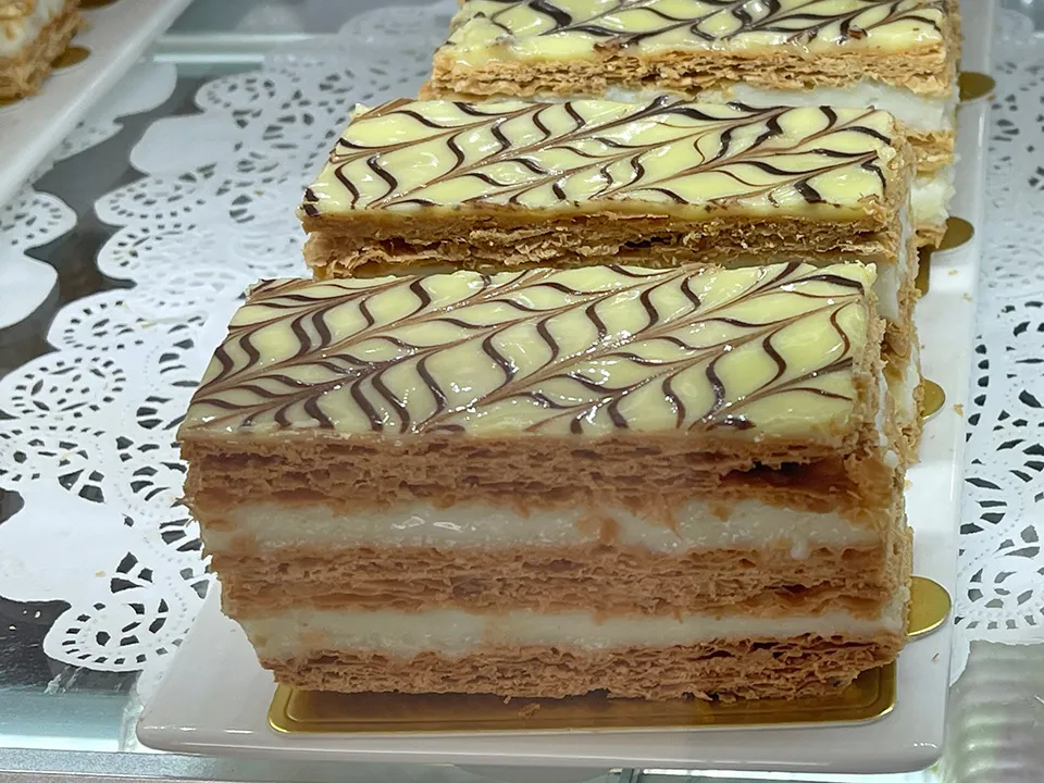 Napoleon millefeuille at Paris Cafe San Francisco