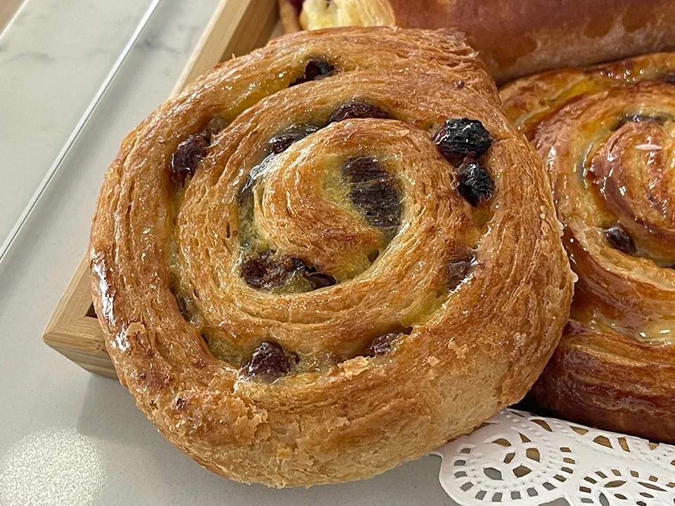 Pain aux raisins at Paris Cafe San Francisco