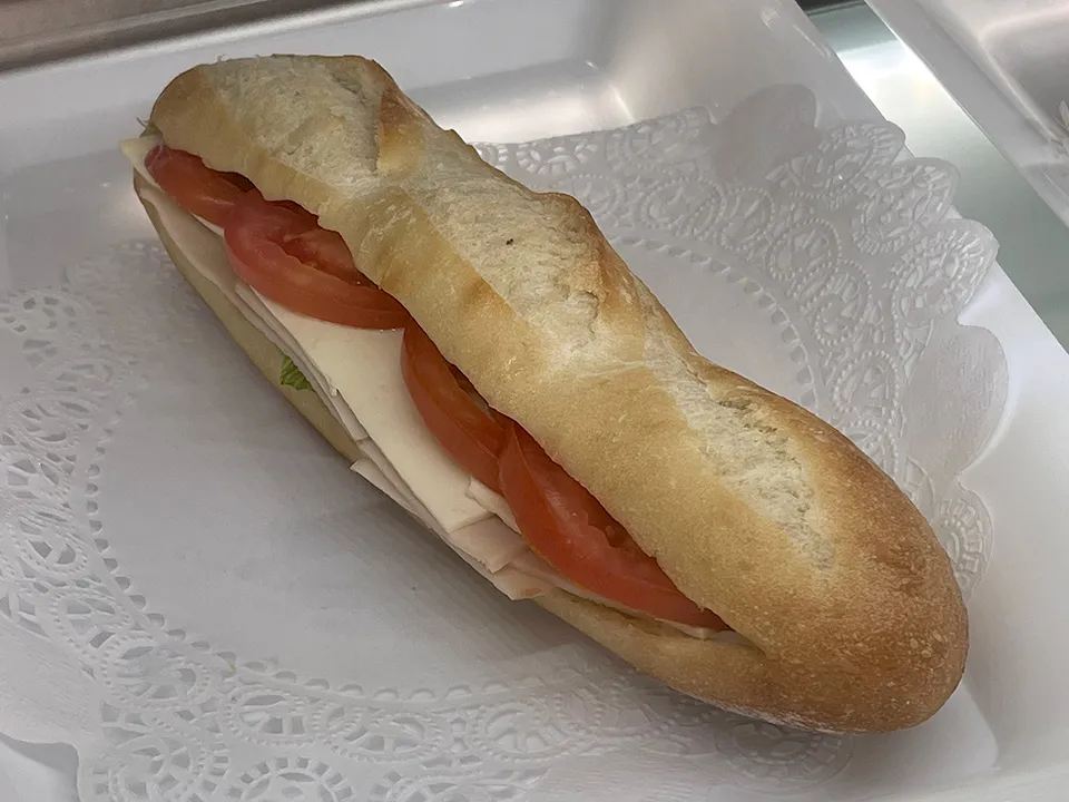 Turkey sandwich at Paris Cafe San Francisco